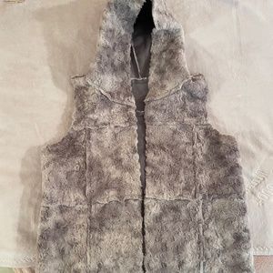 Faux Fur Grey Vest